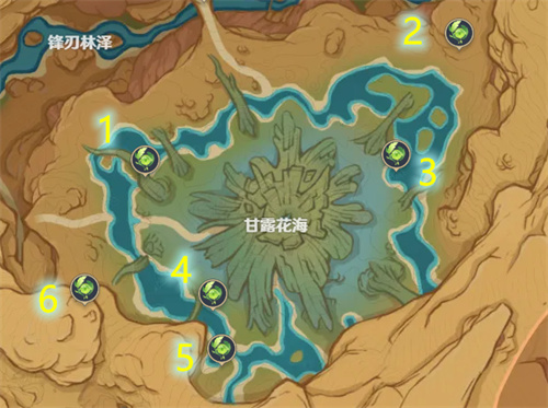 原神甘露花海草神瞳位置分享 草神瞳位置分布图